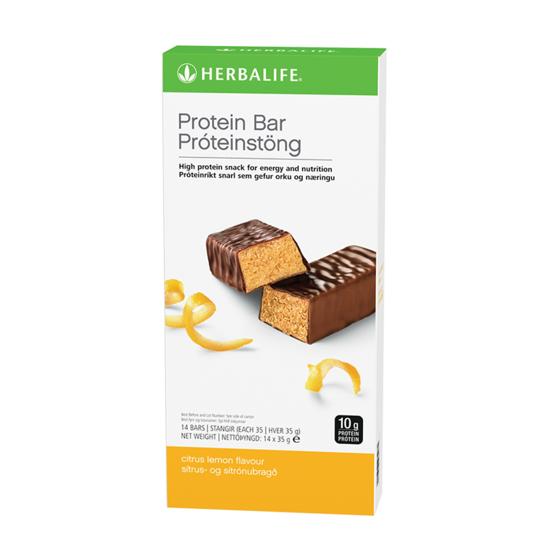 Herbalife Protein Bars – 14 bars per box (Citrus Lemon & Vanilla Almond)
