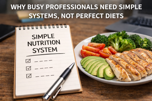 Why Busy Professionals Need Simple Systems, Not Perfect Diets