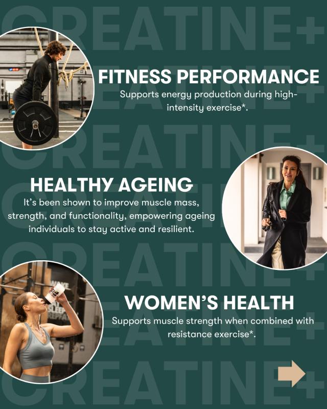 Infographic about fitness performance healthy ageing and women's health